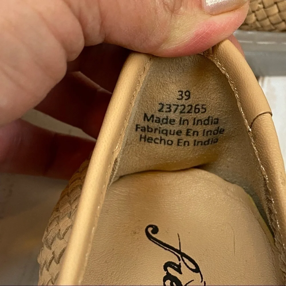 Free People Santorini‎ Slip on Woven Sneakers Sz 39